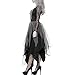 CUHAWUDBA Vestido Cadaver Novia del Cementerio Disfraz de Halloween para Mujer Vestido...