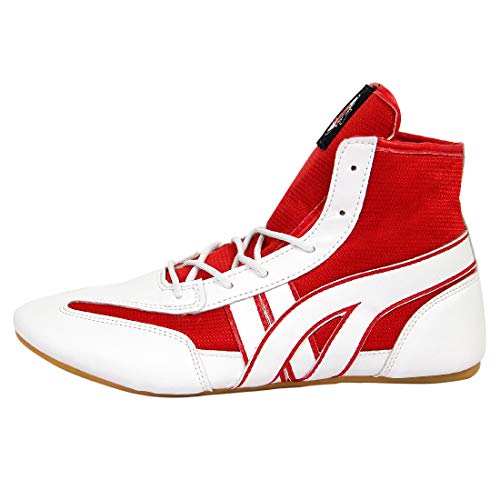 Image of RXN Men's Faux Leather Wrestling Shoes with Rubber Sole for Training