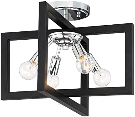 Designers Fountain 92811-CH Xander Semi Flush, 4-Light 240 Total Watts, Chrome