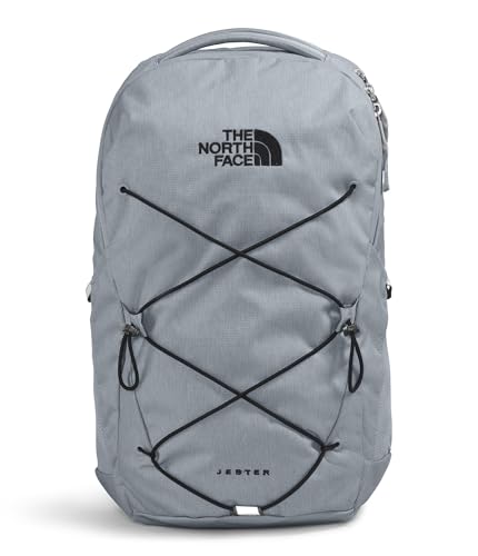 The North Face Jester Everyday Laptop Backpack - Commuter Daypack, Water Repellent, Laptop Sleeve, Mid Grey Dark Heather/TNF Black-NPF, One Size