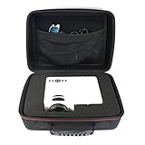 HCHENG プロジェクター収納ボックス，DIYスポンジ寸法ケース for YABER プロジェクター小型 Jinhoo プロジェクター GooDee 小型 プロジェクター を保護します及び付属品の収納 (ブラック)