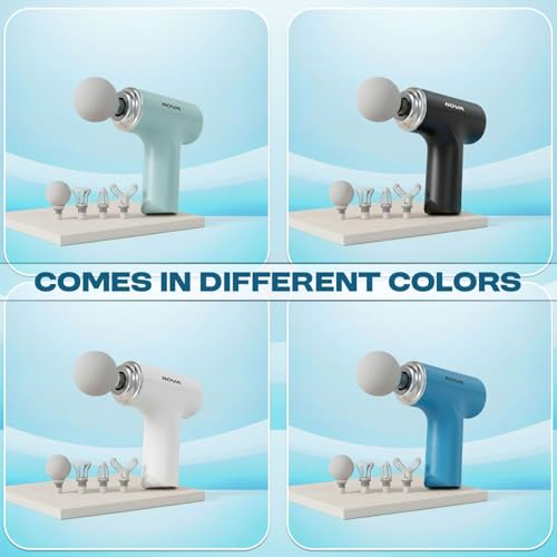 Image of Massager Gun For Pain Relief | 1 Year Warranty | Massager Machine & Massage Gun With 4 Attachments | Body Massager Machine For Pain Relief