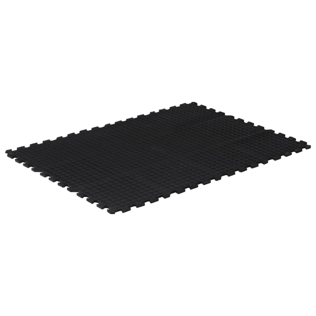 Gummimatte 90x120 cm 12 mm Bodenschutzmatte rutschfeste Bodenfliese für Fitnessstudio Garage