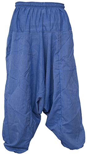 Gheri Light Summer Cotton Pin Striped Harem Trousers4