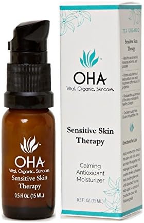 OHA Vital Organic Skincare Sensitive Skin Therapy - calming, anti-inflammatory, antioxidant-rich moisturizer with natural sun protection