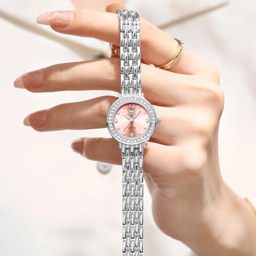Image of OPK Wacthes for Women Bracelet Dress Easy to Read Stainless Steel Ladies Watches for Female Small Watch Waterproof Luminous Date