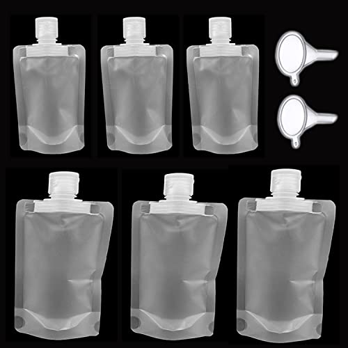 Gbstore 10 Pcs Portable Travel Bag Empty Squeeze Pouches Clamshell Refillable Cosmetic Container Kits Travel Bottles Set For Lotion Shampoo Shower Gel (50Ml/100Ml) #TOP21