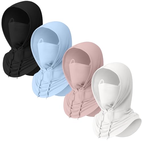 Image of Funtery Summer Cooling Balaclava Mask, UV Protection Hood Mask Breathable Cycling Face Cover Full Head Scarf for Men Women