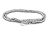 Silver-Plated Bizantine Chain, Handmade, 3.5 mm,21.65 in