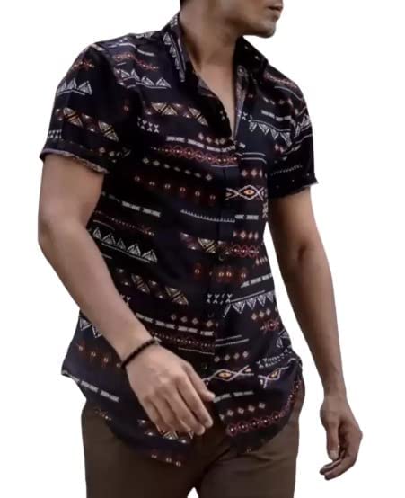 Image of Polly Cotton Solid Half Sleeve Shirt for Men