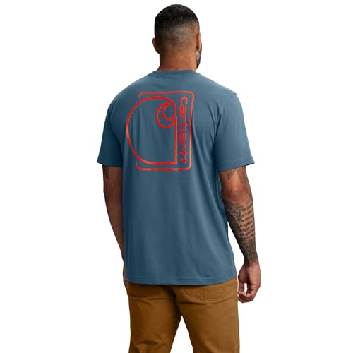 Carhartt Men's 106760 Relaxed Fit Lightweight Short-Sleeve Pocket C Graphic T-S
