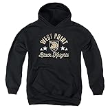 West Point United States Military Academy Official Black Knights Unisex Youth Pull-Over Hoodie,Black, Medium
