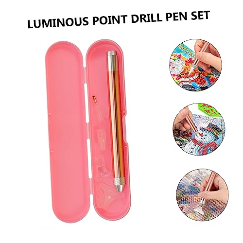 ADOCARN 1 Conjunto De Caneta De Perfuração De Desenho De Diamante Carregamento De Caneta Apontadora