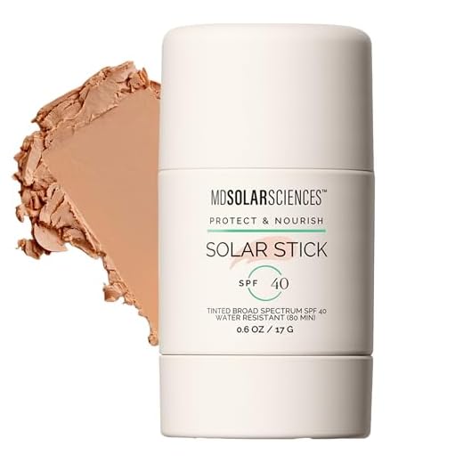 MDSolarSciences Mineral Tinted Solar Stick SPF 40 Sunscreen - Oil-Free Formula, UVA-UVB Protection - Zinc Oxide - 80 Minutes of Water Resistance - 0.6 Oz / 17 g