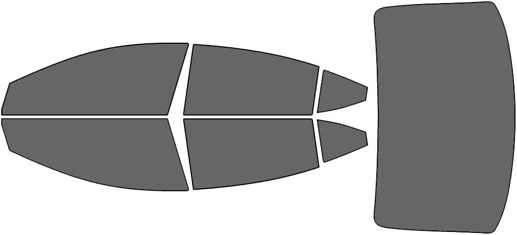 Rvinyl Window Tint Kit Compatible with Hyundai Elantra 2017-2020 Sedan - Black 35% - Single Ply No Bubble Film - Do it Yourself Vehicle Complete Precut Kit