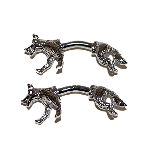 Mancornas para hombre estilo barra doble extremo zorro
