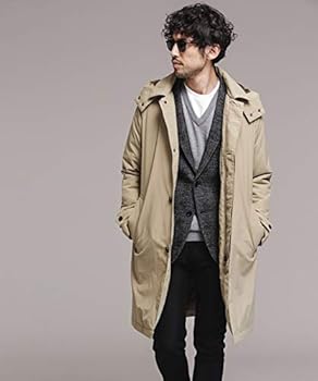 ナノユニバース×河田ダウン ハイブリッドダウンステンカラーコートL
