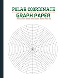  Polar Coordinate Graph Paper Radians: Circular Grid Mandala Drawing Sketchbook in 5 10 Degree angle 16 Concentric Circles 1/8 1/4 1 Inch Radials 8.5\