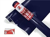 Avery Dennison SW900 699-O Gloss Indigo Blue Supreme Wrapping Film Vinyl Vehicle Car Wrap Sheet Roll - (12' x 60' w/Application Card)
