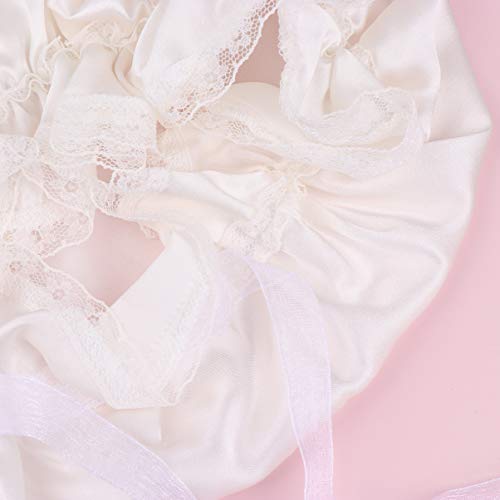 PIXNOR Touca de Seda para Mulheres Touca de Cetim para Cabelos Naturais Touca de Dormir de Seda para