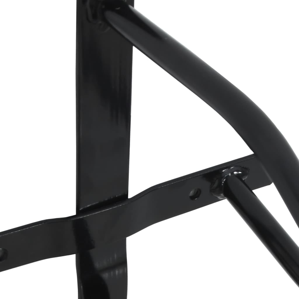 vidaXL Sattelhalter Wandmontage Schwarz Eisen