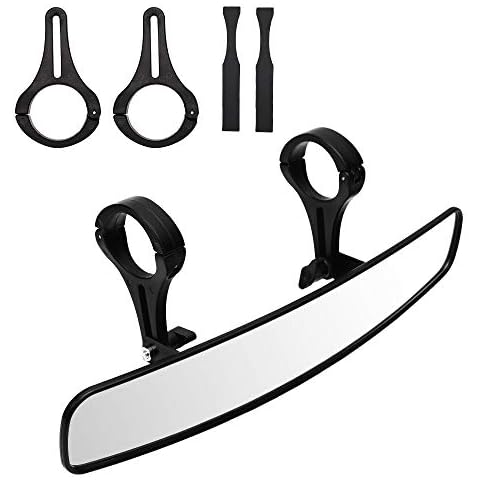 BETOOLL 16.5" Wide Rear View Race Mirror Convex Mirror with 1.75"-2" Clamp for ATV UTV Yamaha,Polaris,Kawasaki MULE Cover