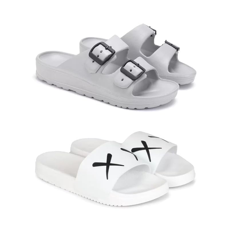 WINGSCRAFT Lightweight,Classic Slider || Sandals with Clogs for Men-Combo(2)-3114-3029-9 White(COMBO(2)-3114-3029-9_BZ)-image-21