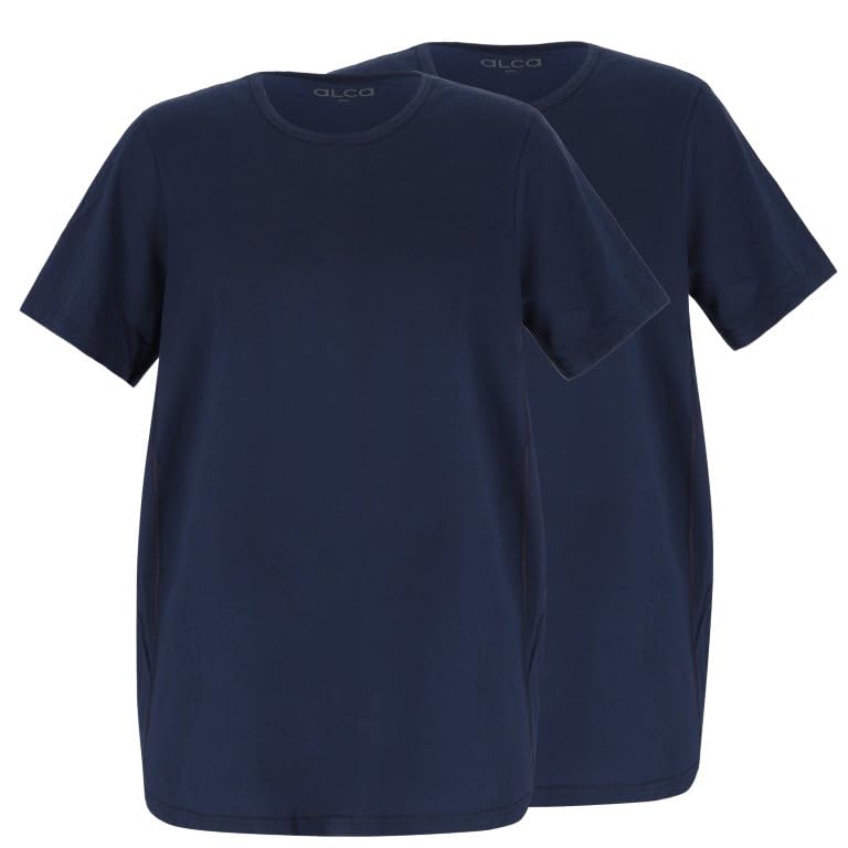 ALCA Fashion 100% Coton Authentic T-Shirt Hommes Set de 2 pièces | pour Les Hommes avec Un Tour de Ventre surdimensionné | Encolure en O | T-Shirt pour Un Tour de...
