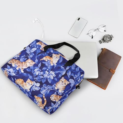 Maletín para portátil 15.6" con asas y correa azul miniatura 7