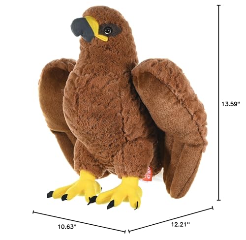Wild Republic Golden Eagle, Cuddlekins, Stuffed Animal, 12 inches, Gift for Kids, Plush Toy, Fill is Spun Recycled Water Bottles - Image 6