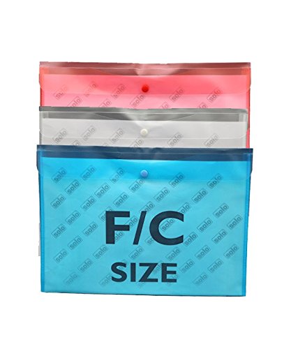 Solo Document Envelope L/Scape (Button) (Pack of 10)