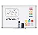 Produktbild Homewit Magnetisches Whiteboard 60x90cm, Magnettafel Magnetwand mit Aluminium-Rahmen, Beinhaltet 12 Stück magnetischen Partikeln, 1 Tafellöscher und 2 Whiteboard-Stiften, Für Hoch- und Querformat