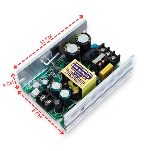 Image of Class D Amplifier 200W SMPS Power Supply AC to DC Dual Output 24V 7.8A + 12V 1A | Switch Mode Power Supply (AC100-240V Input) | Short Circuit & Over Voltage Protection | DJ LED, DIY Projects