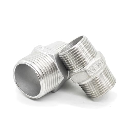 Accesorio de tubería con rosca hexagonal macho y acoplador de acero de 1.5 5
