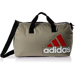 adidas Unisex adulto Essentials Seasonal Duffle Bag, Silver Pebble/White/Preloved Red, One size 4 adidas Unisex adulto Essentials Seasonal Duffle Bag, Silver Pebble/White/Preloved Red, One size