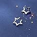 Minimalist Star Small Hoop Earrings 925 Sterling Silver for Women Cute Huggie Hoops Wedding Earring Fashion Jewelry Gifts for Best Friend Daughter Hypoallergenic