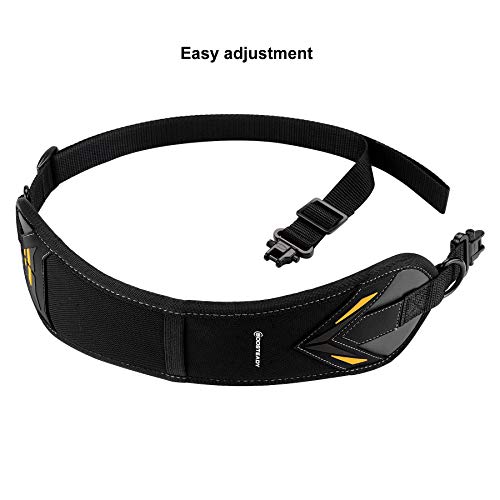 BOOSTEADY Two Point Gun Sling with Shoulder Pad, Gun Strap with Swivel, Non-Slip Backing, 1 Inch Nylon Webbing - Thumbnail 4