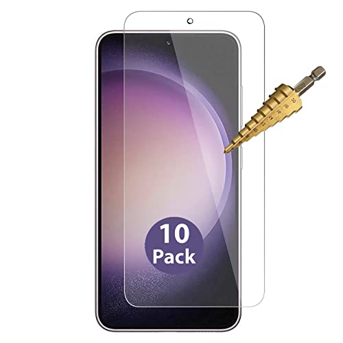 Protections écran pour Samsung S23 : lot 10 verres trempés 9H
