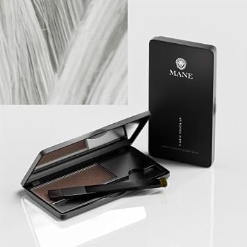 Mane Hair Touch Up to Cover Roots, Conceal Bald Spots, Fill in Beards and Fine Hair Lines - 6 shades Grey