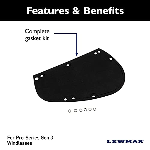Image of Lewmar 3rd Generation Replacement Gasket Kit for Pro-Series Windlasses, Chain Counters Use 3 Wire Shielded Cables to Meet EN 60945 EMC Requirements - 2020201006