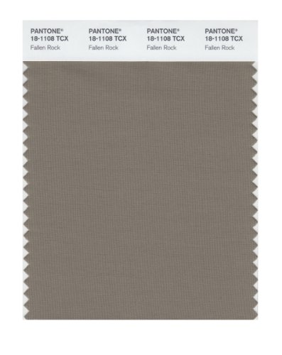 Pantone 18-1108 TCX Smart Color Swatch Card, Fallen Rock