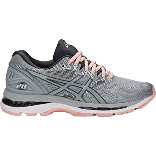 ASICS Women's Mens Fitness/Cross-Training Athletic Shoe, mid grey/mid grey/seashell pink, 5 Medium US