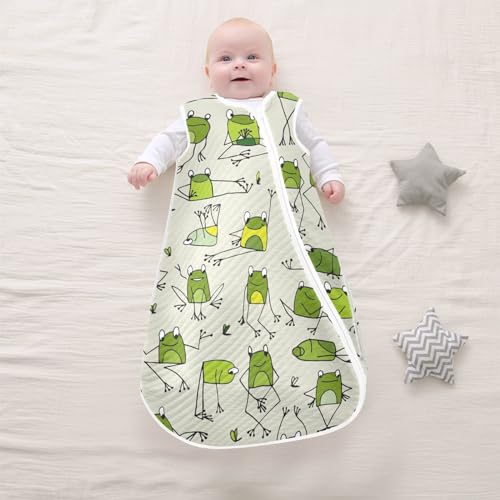 Image of vvfelixl Bright Funny Dinosaurs Baby Sleeping Bag Sleep Sack,Baby Wearable Blanket Sleep Suit for 0-6 Months