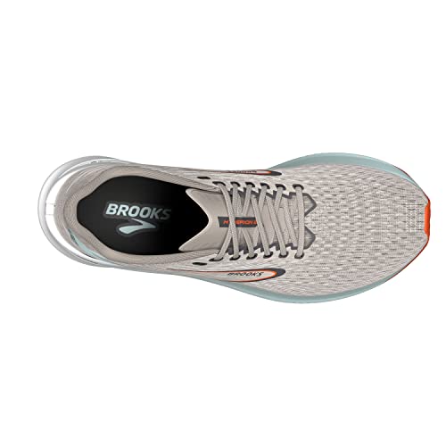 Brooks Brooks Men’s Hyperion Neutral Running Shoe - Grey/Skylight/Red Orange - 7 Medium