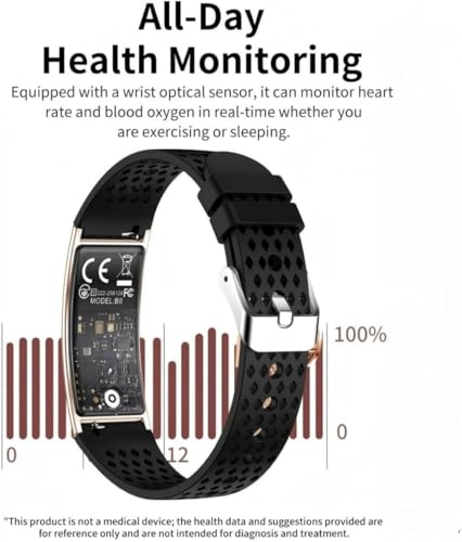 Image of Fitness Tracker Smart Watch for Women Men,Ultra Thin Smart Bracelet 2.8mm Metal Strap,Slim Activity Tracker with Heart Rate, SpO2,Sleep Tracking, IP68 Waterproof (CANMIXK01)