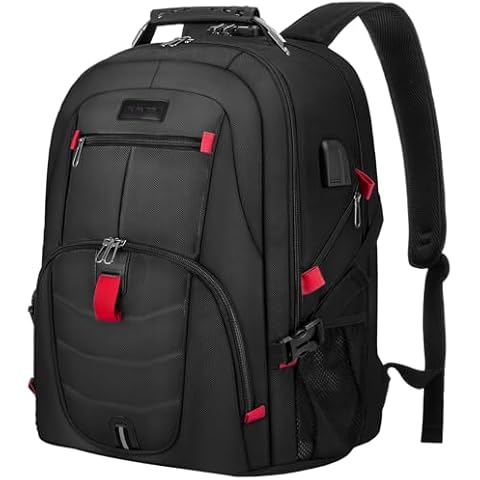 LOVEVOOK Travel Laptop Backpack - Anti-Theft, USB Charging Port, Large Capacity Cover