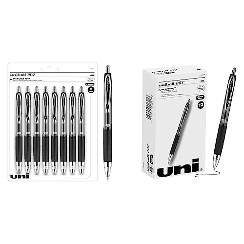 Uniball Signo 207 Gel Pen 20 Pack, Black Gel Ink Pens