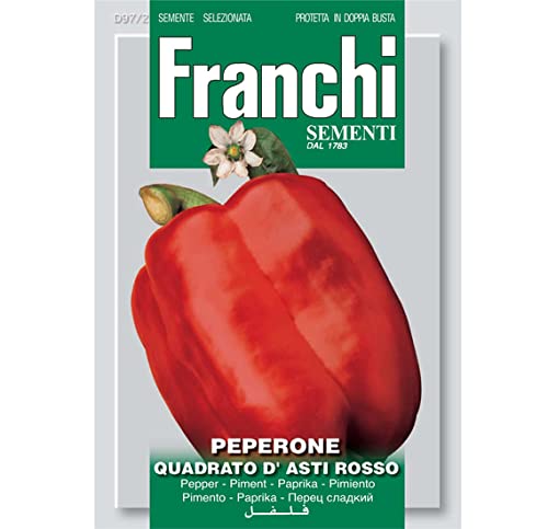 Pepper Premium Quality Seeds (Peperone Quadrato D' Asti Rosso)