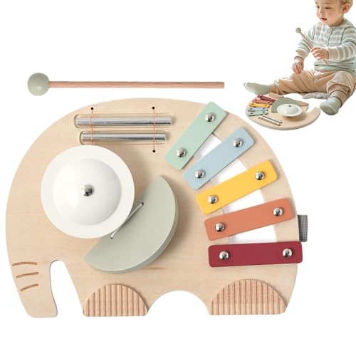 Jouet éléphant musical pour tout petits | Complice sensoriel des voyages en famille