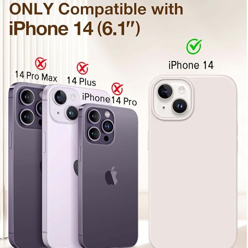 Image of Kratos Soft Silicone Case Cover Compatible with iPhone 14 - Everyday Comfort Protection, Wireless Magnetic Charging Case with Raised Edge Camera & Screen Protection, Shock-Resistant Design